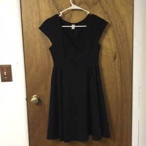 Black high wasted dress